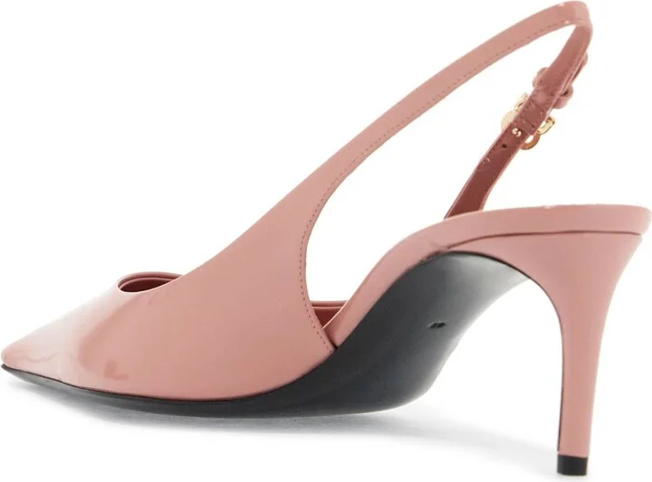 Pink Patent Leather Stiletto Slingback - Image 3