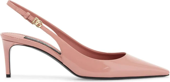 Pink Patent Leather Stiletto Slingback