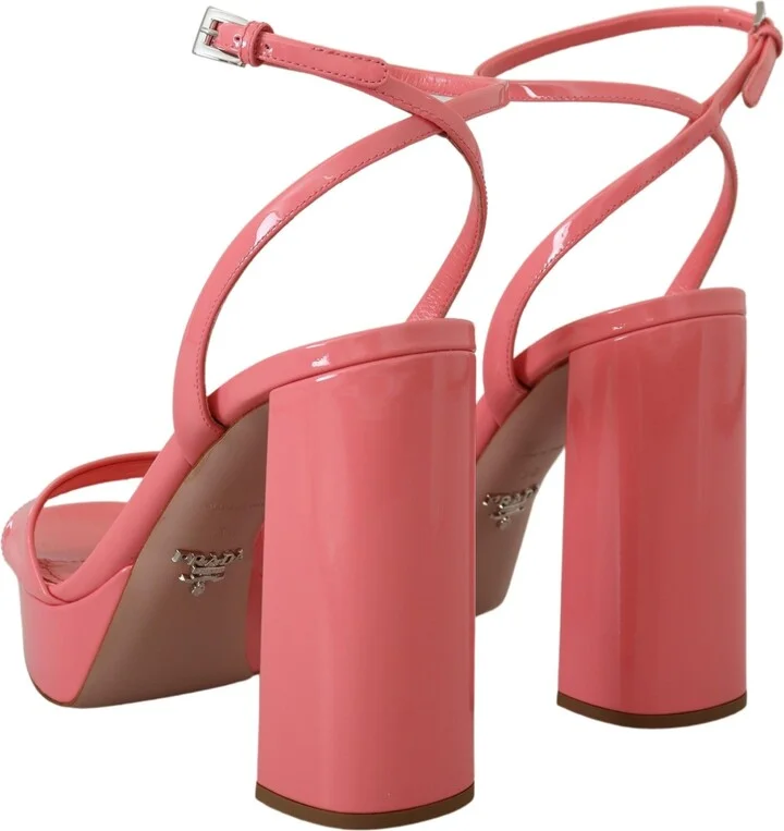 Pink Patent Women'ss Ankle Strap Heels Women's Sandal - Image 2