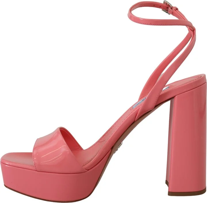 Pink Patent Women'ss Ankle Strap Heels Women's Sandal - Image 3