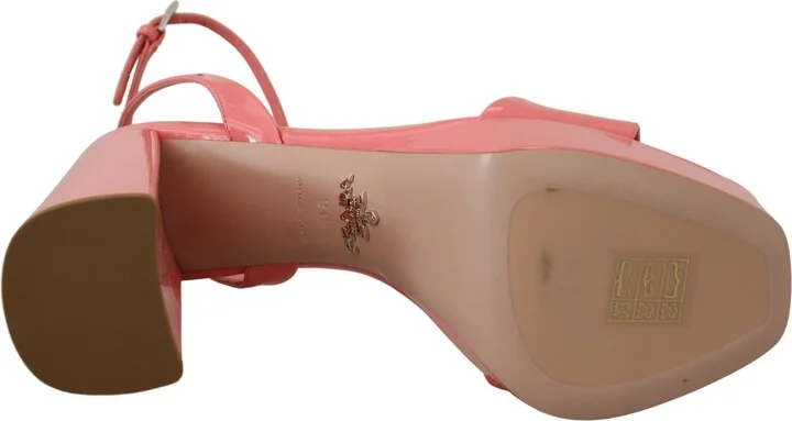 Pink Patent Women'ss Ankle Strap Heels Women's Sandal - Image 4