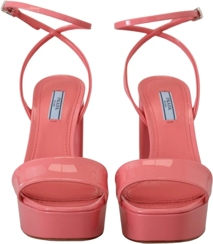 Pink Patent Women'ss Ankle Strap Heels Women's Sandal - Image 6