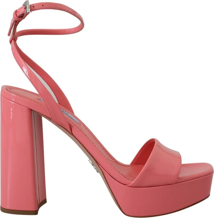 Pink Patent Women'ss Ankle Strap Heels Women's Sandal
