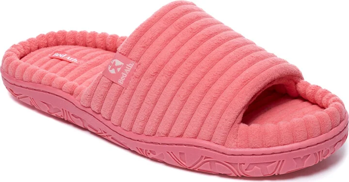 Pink / Purple Judy - Jumbo Cord Slipper Slider - Watermelon