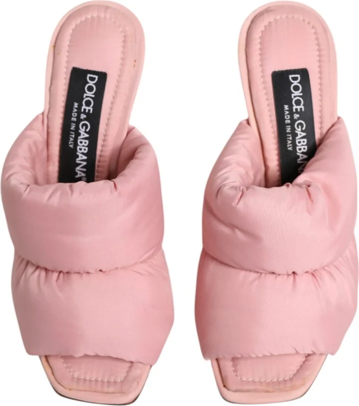 Pink Quilted DG Heel Slide Sandals Women's Shoes (Pre-Owned) - Image 3
