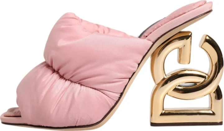 Pink Quilted DG Heel Slide Sandals Women's Shoes (Pre-Owned) - Image 6