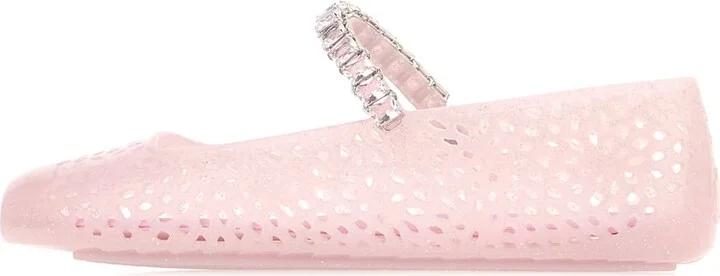 Pink Rubber Jelly Ballerinas - Image 3