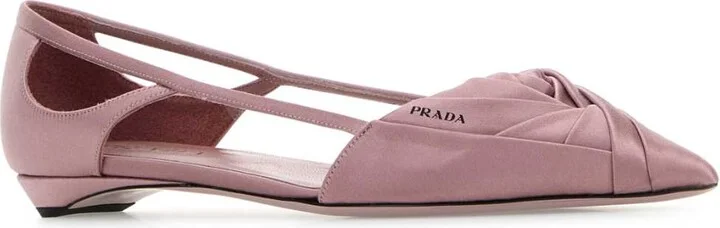 Pink Satin Ballerinas - Image 2