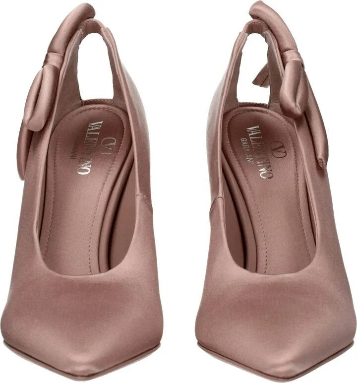 Pink Satin High Heel Women's Pumps - Image 3
