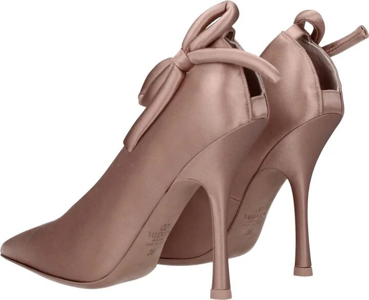 Pink Satin High Heel Women's Pumps - Image 4