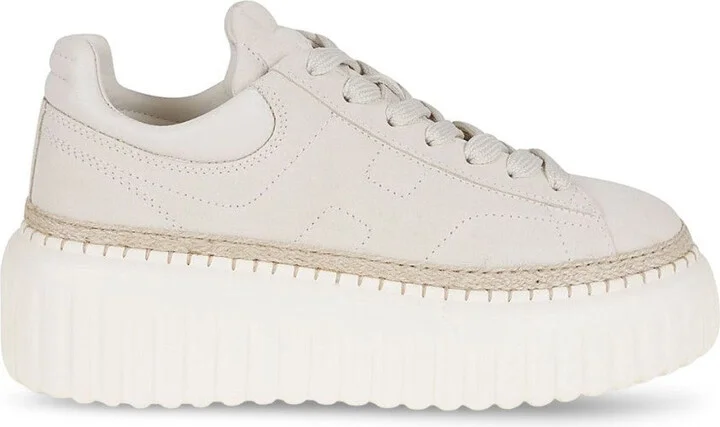 Pink Sneakers With Textured Sole