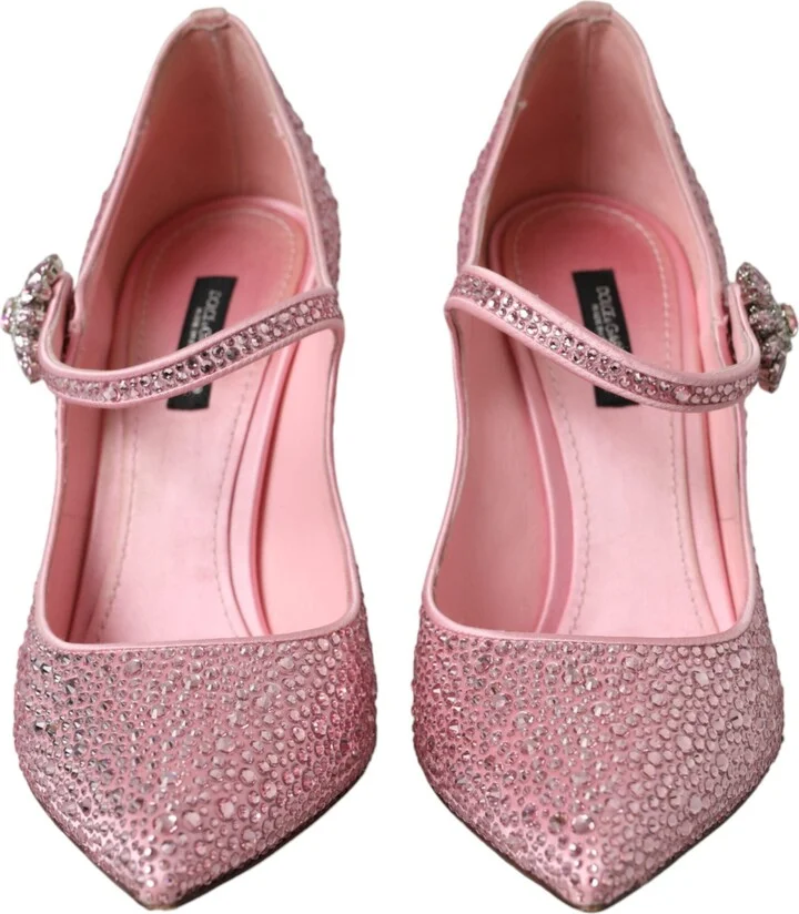 Pink Strass Crystal Heels Pumps Women's Shoes - Image 2