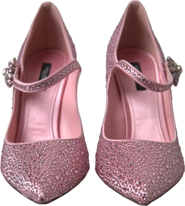 Pink Strass Crystal Heels Pumps Women's Shoes - Image 2