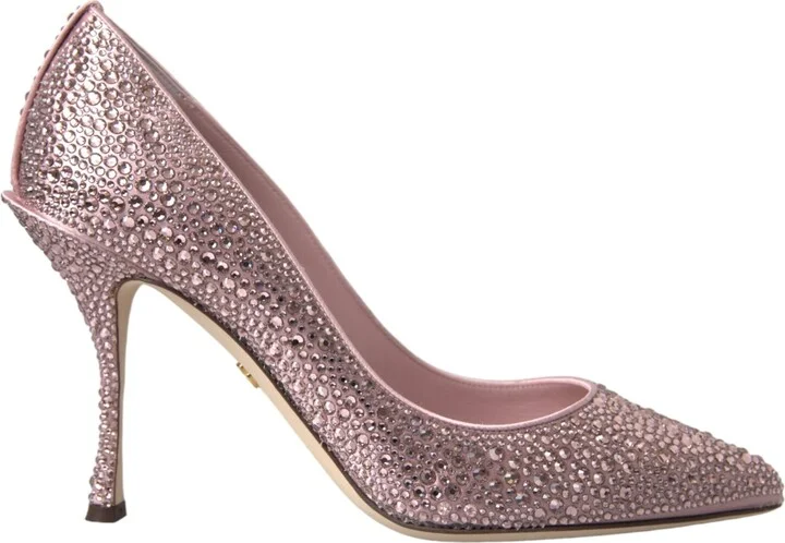 Pink Strass Crystal Heels Pumps Women's Shoes (Pre-Owned)