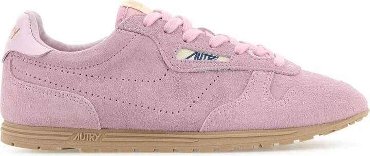 Pink Suede Windspin Sneakers