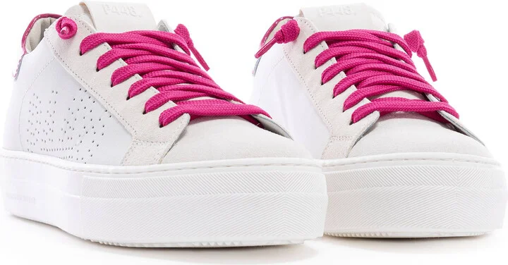 Pink Thea Fuchsia/ White Sneaker - Image 2
