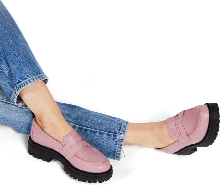 Pink Trio Lug Sole Oxford-Purple - Image 2