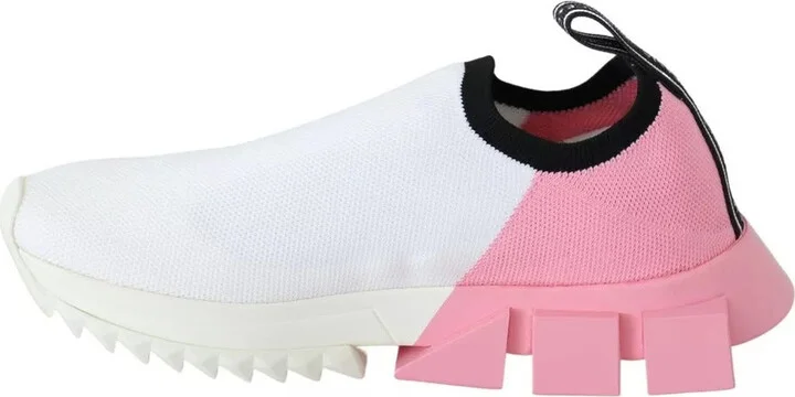 Pink White Logo Sorrento Sneakers Women's Shoes - Image 2