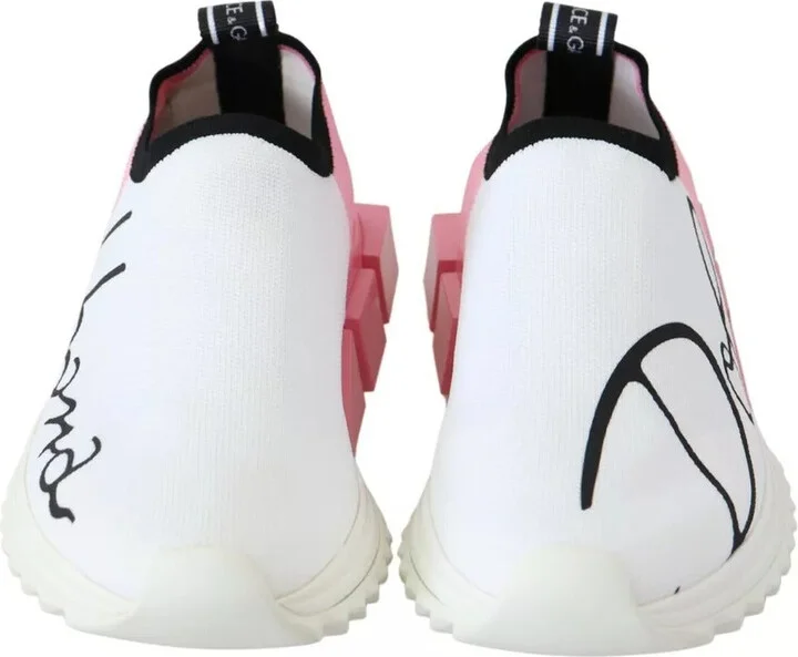 Pink White Logo Sorrento Sneakers Women's Shoes - Image 3