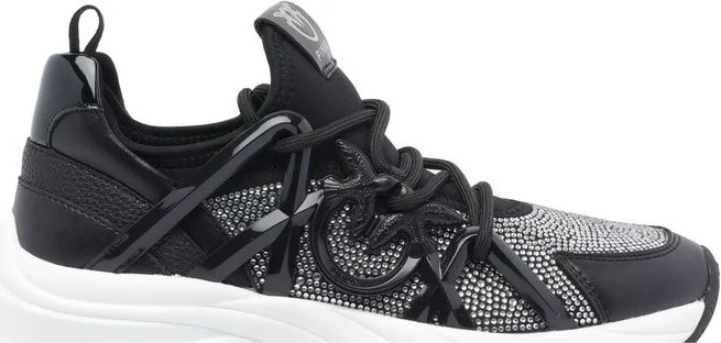 Pinko Ariel Embellished Lace-Up Sneakers