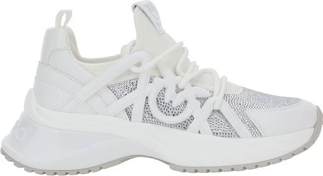 Pinko Embellished Ariel Lace-Up Sneakers