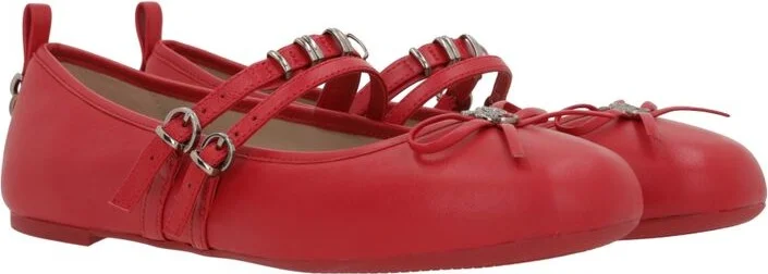 Pinko Gioia Leather Ballet Flats - Image 2
