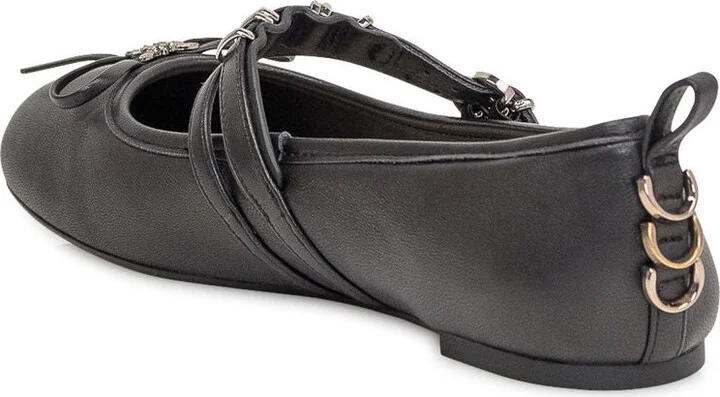Pinko Gioia Leather Ballet Flats - Image 2