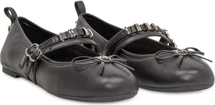 Pinko Gioia Leather Ballet Flats - Image 3
