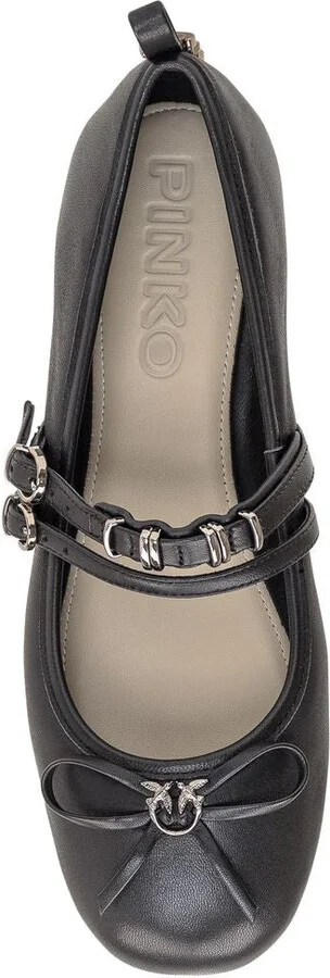 Pinko Gioia Leather Ballet Flats - Image 4