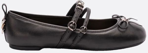 Pinko Gioia Leather Ballet Flats