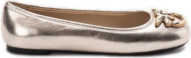 Pinko Gioia Logo Plaque Ballerina Shoes