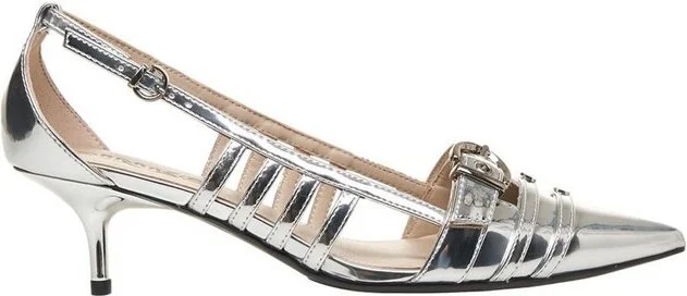 Pinko Gloria Mirror-Finish Slingback Pumps