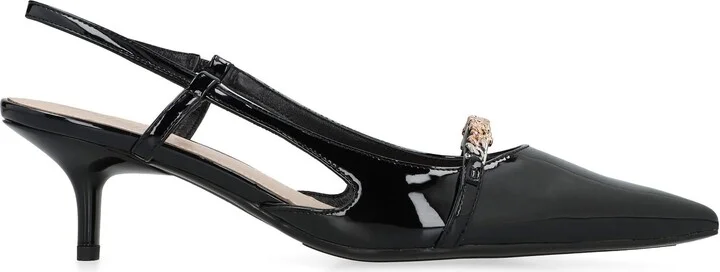 Pinko Gloria Patent Leather Slingback Pumps - Image 2