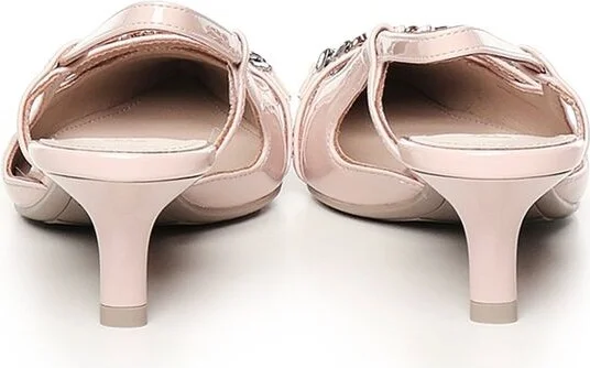 Pinko Gloria Patent Leather Slingback Pumps - Image 4