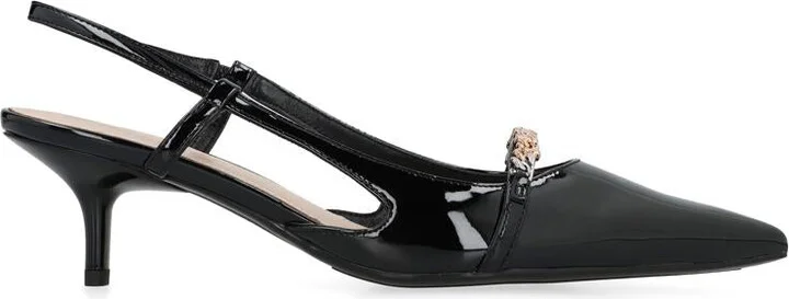 Pinko Gloria Patent Leather Slingback Pumps