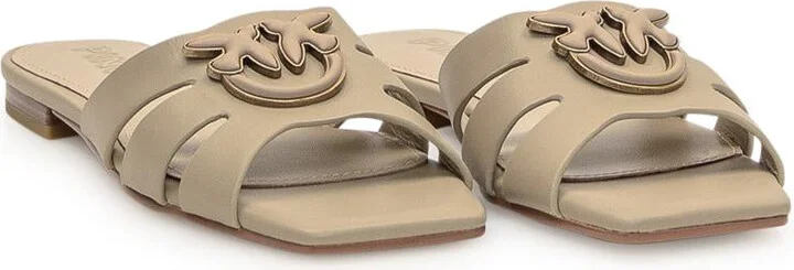 Pinko Leather Slipper Sandal - Image 2