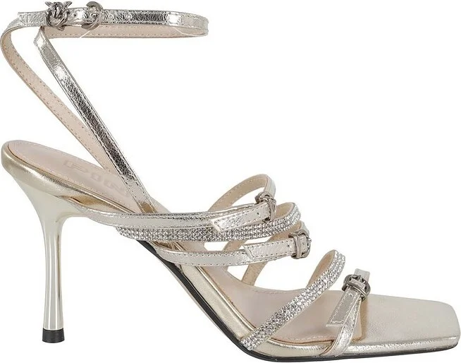 Pinko Lisa Embellished Ankle Strap Sandals