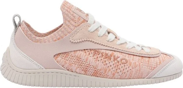 Pinko Logo Embroidered Lace-Up Sneakers