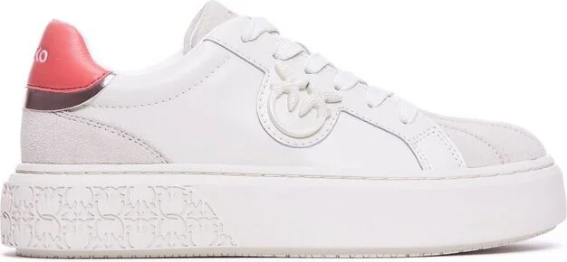Pinko Logo-Plaque Lace-Up Sneakers