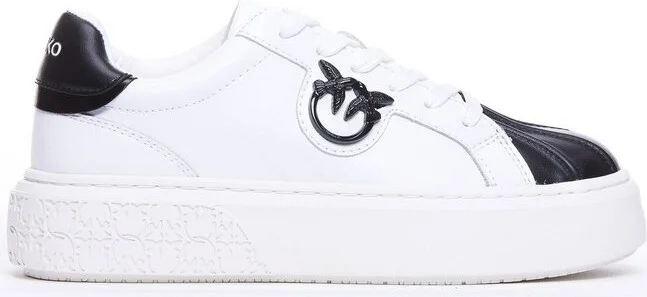 Pinko Logo-Plaque Lace-Up Sneakers