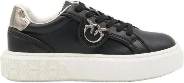 Pinko Logo-Plaque Lace-Up Sneakers
