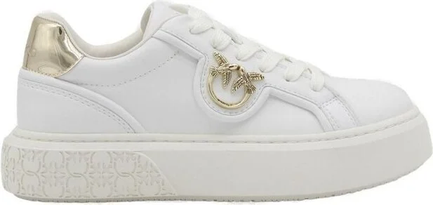 Pinko Logo-Plaque Lace-Up Sneakers