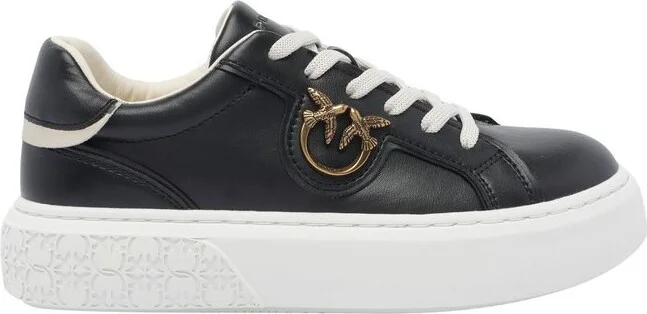 Pinko Logo-Plaque Lace-Up Sneakers