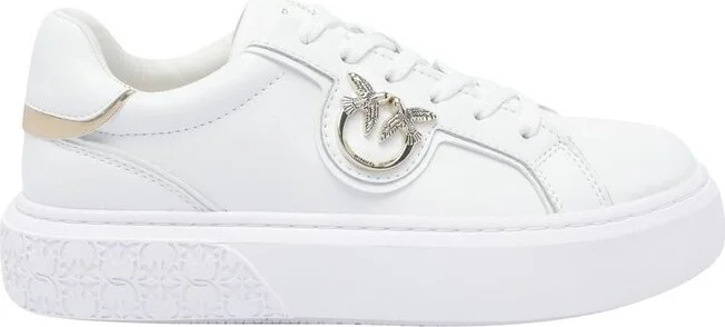 Pinko Logo-Plaque Lace-Up Sneakers