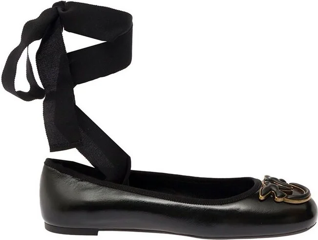 Pinko Love Birds Removable Ribbon Ballerinas