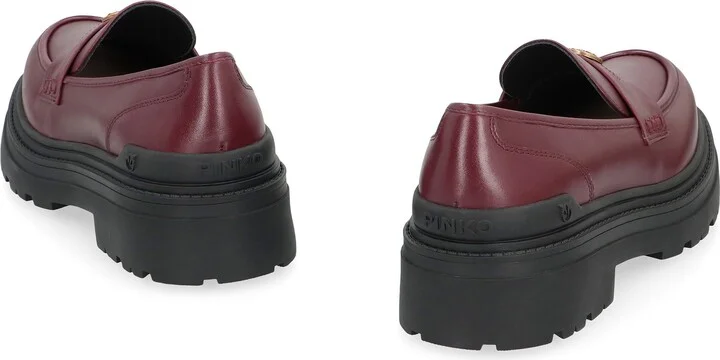 Pinko Mia Leather Loafers - Image 4
