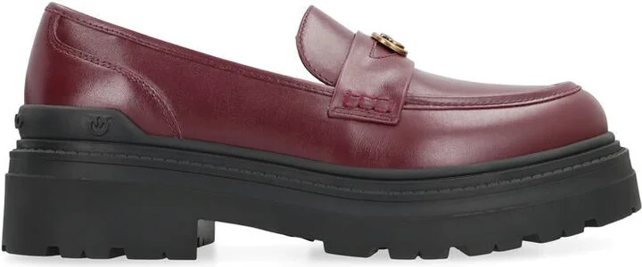 Pinko Mia Leather Loafers