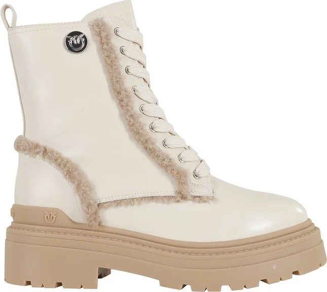 Pinko Round-Toe Zipped Boots
