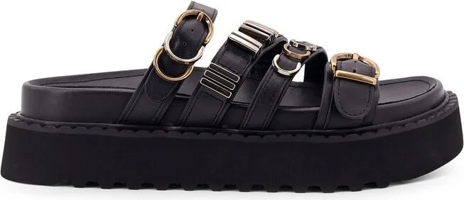 Pinko Wedge And Straps Slippers