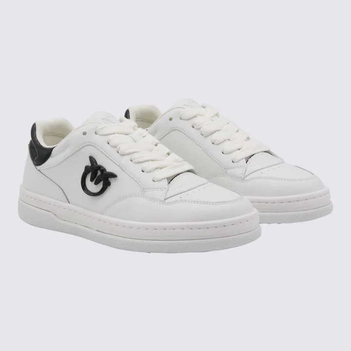 Pinko White And Black Sneakers - Image 2